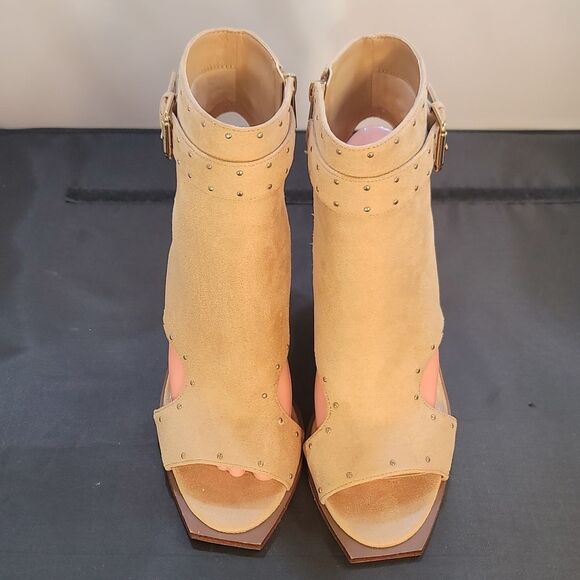 BRAND NEW JESSICA SIMPSON ROCHDALE OPEN TOE BOOTIE - Picture 2 of 15